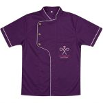 Scissors Doctor Professional Uniform Purple Shirt