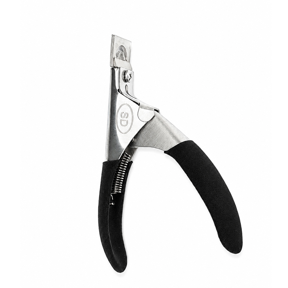 1 Stainless Steel Acrylic Nail Tip Clipper Black - Image 1