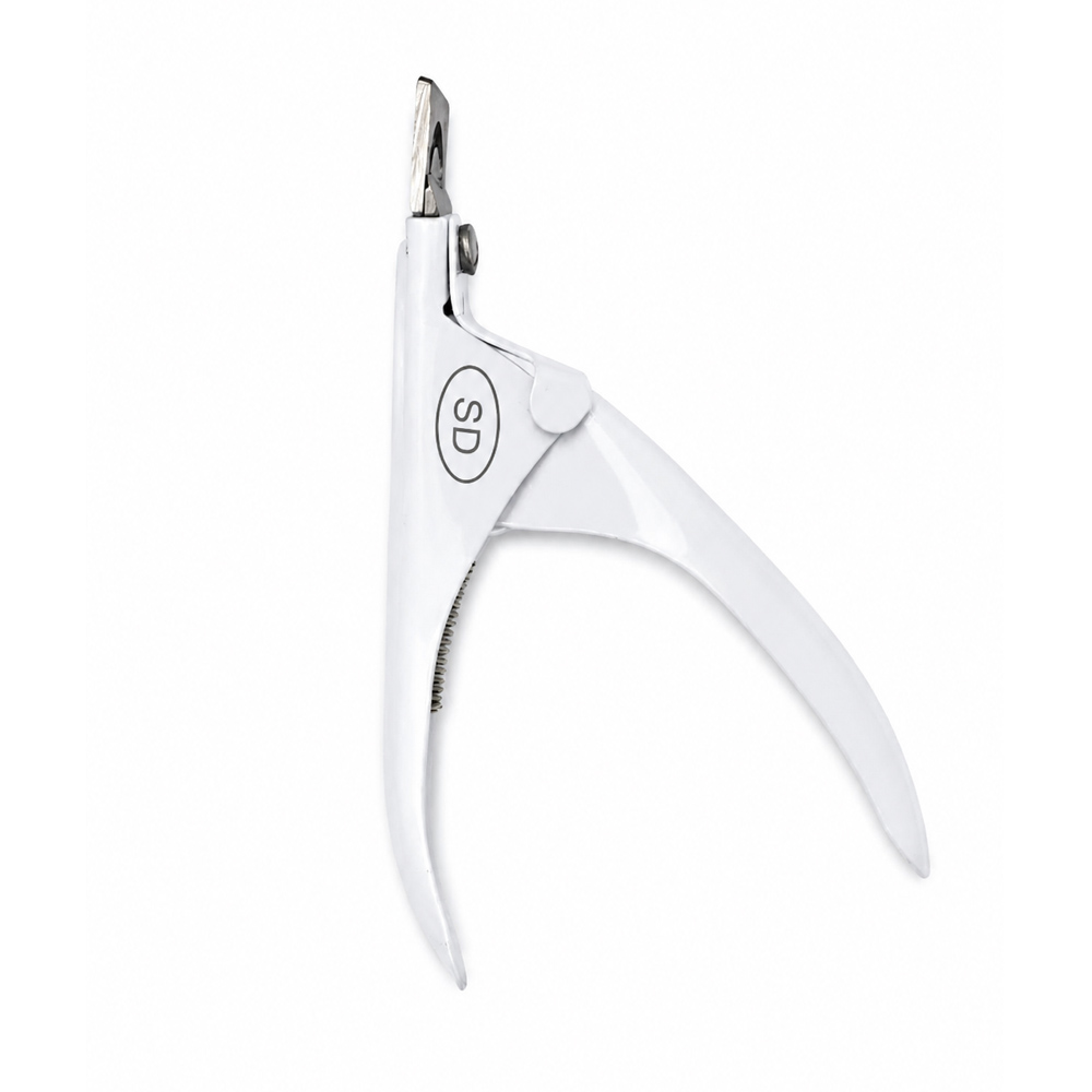 3 Stainless Steel Acrylic Nail Tip Clipper White - Image 1