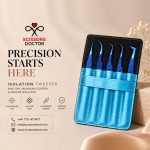 Eyelash Tweezers Blue